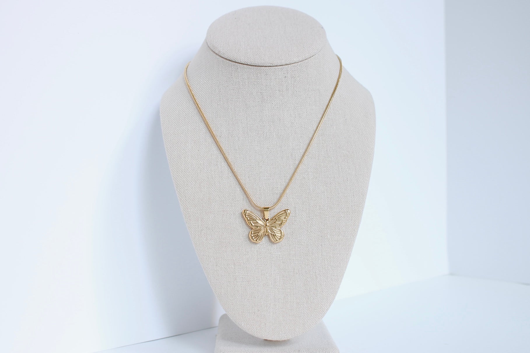 Long 18K Gold Necklace With Lab Diamond Pendant | Kimai UK